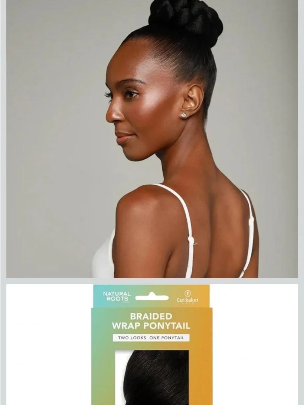 Braided ponytail